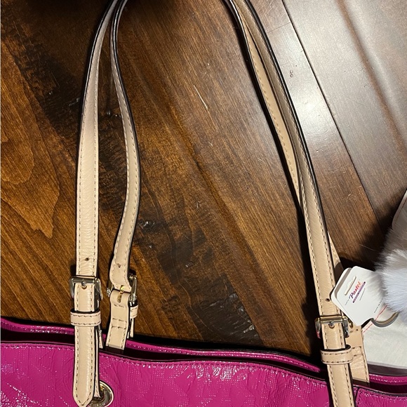 Michael kors Pink Tote Bag with White Pom Pom - Picture 10 of 13